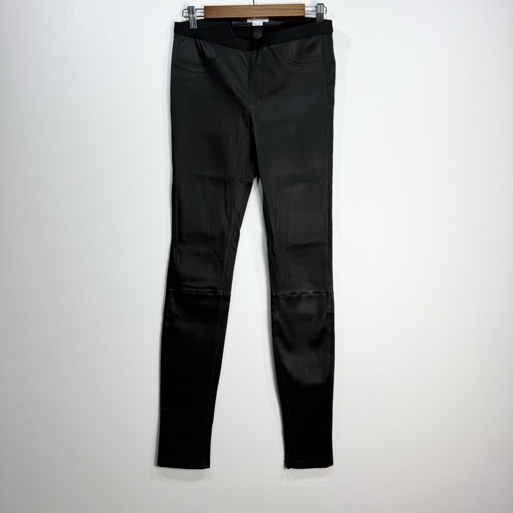 Helmut Lang Black Leather Leggings
